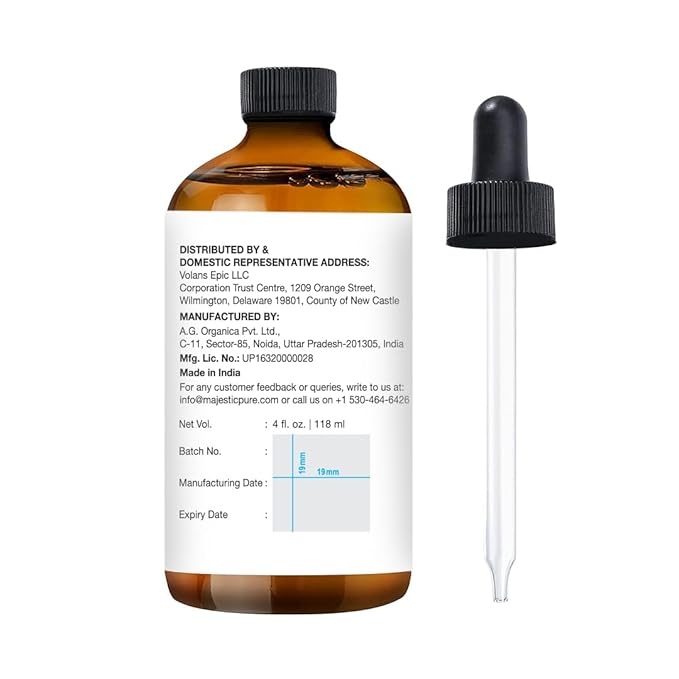 Majestic Pure Sunflower Essential Oil with Glass Dropper - Huge 4 Fl Oz - 100% Pure and Natural Black Pepper Oil - Premium Grade Essential Oils for Diffuser, Aromatherapy, Soap and Candle Making - Bloomnest