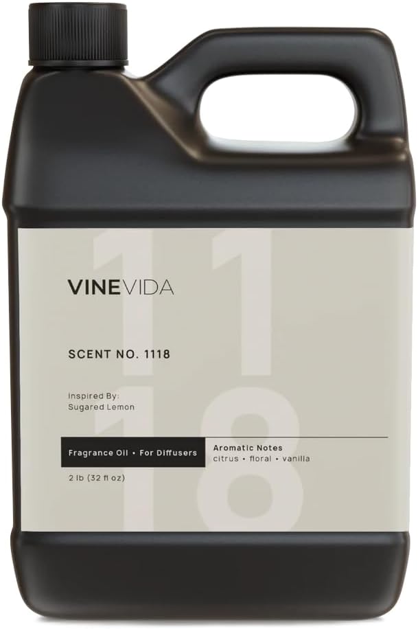 VINEVIDA [32 Fl Oz] Scent NO. 1118 Fragrance Oil for Cold Air Diffusers, Aromatic Notes of Citrus, Green, Floral, Sugar & Vanilla Essential Oils for Diffuser Oil Refill & Air Freshener Room Spray - Bloomnest