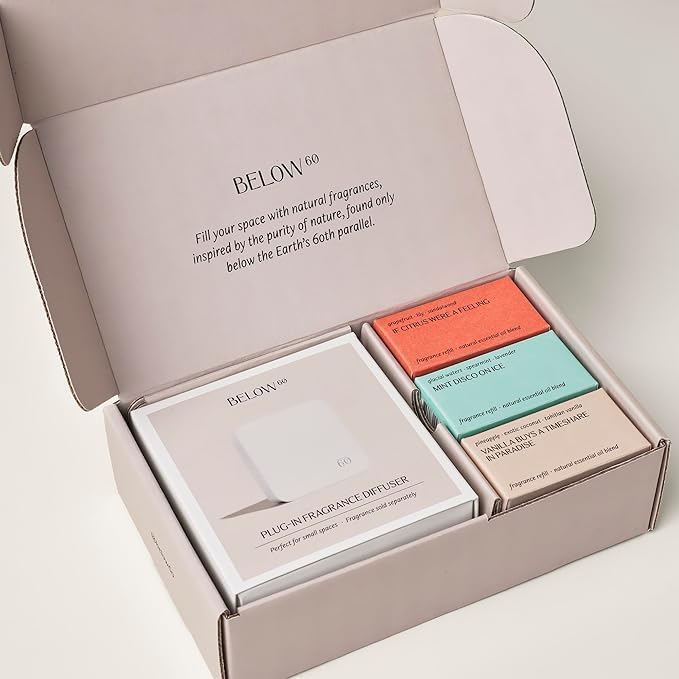 Below 60 - Plug in Diffuser Complete Fragrance Kits - Founded by Hilary Duff (3-Scent Starter Kit)