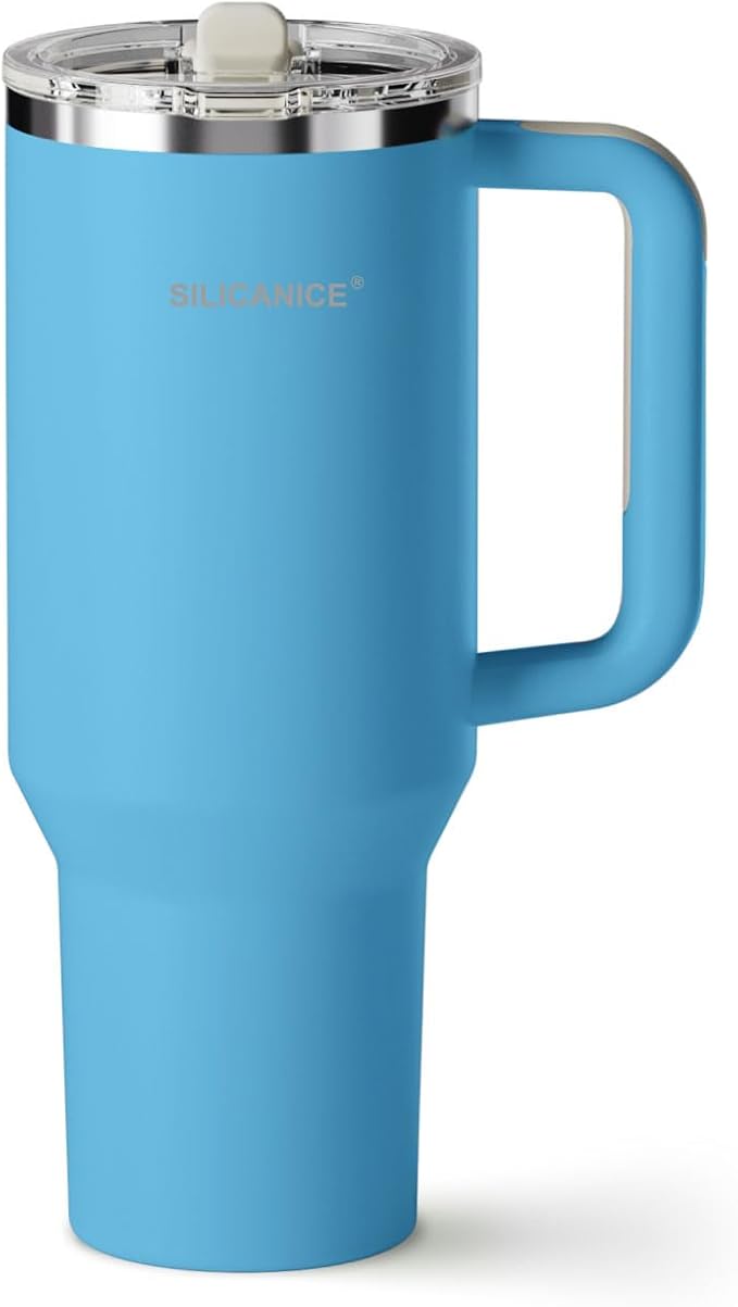 Easy Clean Pro Tumbler - 40 oz Water Bottle with Handle & Quick-Disassemble Flip Straw, Leak Resitance,Double Wall Insulated Stainless Steel, Dishwasher Safe, BPA-Free,Gifts for Women & Men - Bloomnest