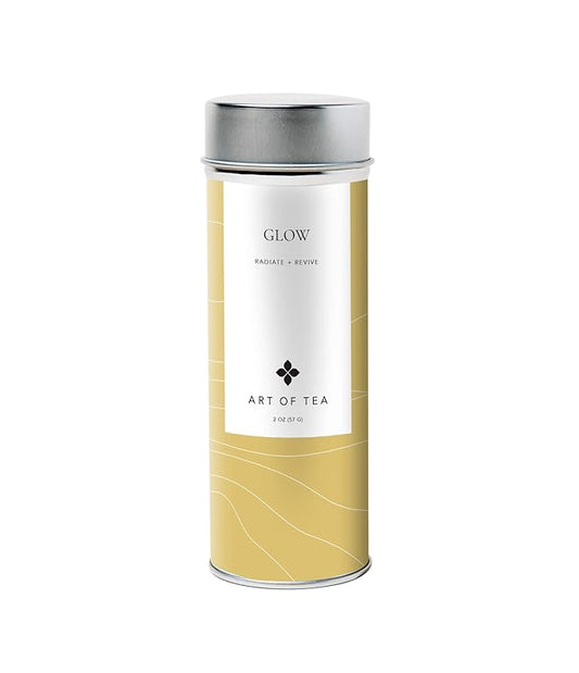Art of Tea | Glow 2oz (Echinacea, Peppermint, Licorice, and Ginger Tea) | Wellness Loose Leaf Artisan Herbal Teas - Bloomnest