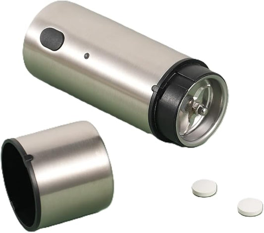 Remedic Cordless, Electric Pill Crusher & Grinder – Compact Stainless Steel Tablet Pulverizer – Rechargeable & Portable – One-Touch Operation – Fine Powder for Seniors, Pets, Kids – Herb Grinder - Bloomnest