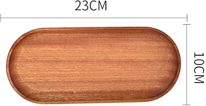 2 Pack Solid Wood Serving Platters and Trays of Natural Wood with Edge,Rectangular Avoid Sliding and Spilling Food (Walnut Trays x 2Pack) - Bloomnest