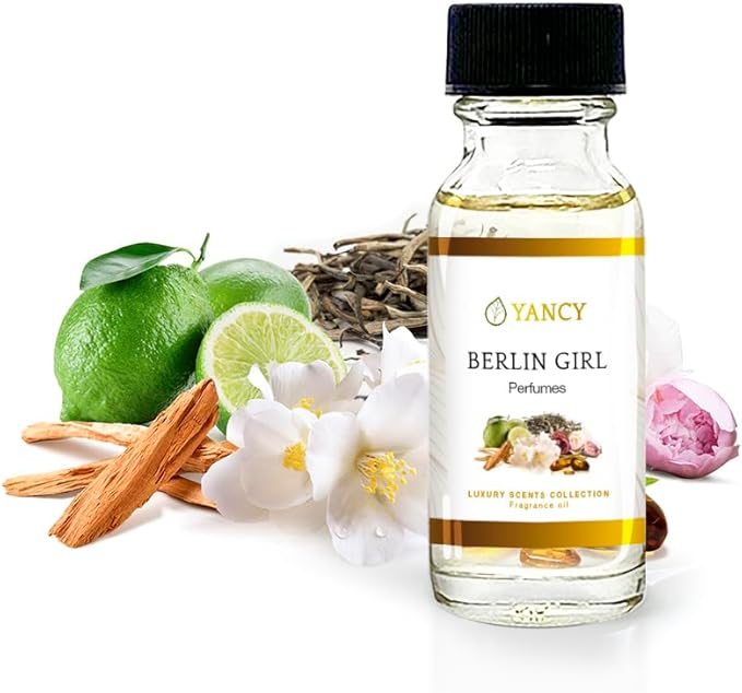 YANCY Berlin Girl Luxury Collection Fragrance Oil (1/2 oz), Bold Modern Floral Aroma, Ideal for Diffusers, Oil Burners & Aroma Lamps, Edgy and Feminine Scent for Urban Vibes YancySpa