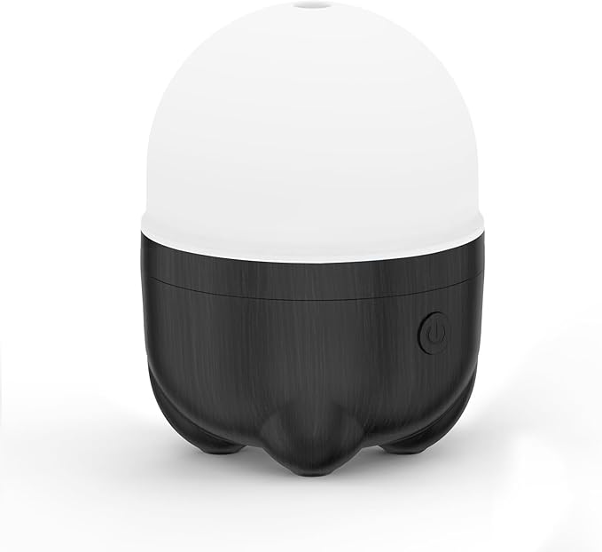150ML Cordless Battery Operated Essential Oil Diffuser, Portable Rechargeable Diffuser with 7 LED Color ChangingLights （Dark Wood） - Bloomnest