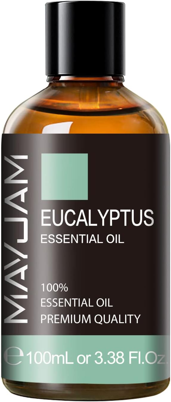 Eucalyptus Essential Oil, MAYJAM 3.38fl.oz Large Bottle Pure Essential Oils, Perfect for Living Room Bedroom Office Car Use - Bloomnest