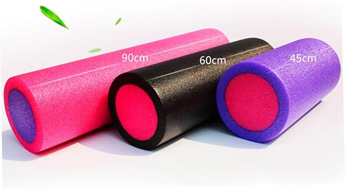 Epe Solid Yoga Roller Fitness Massage Stick for Balance and Muscle Relief High-Elastic Foam Roller for Yoga Pilates and Tension Therapy Black - Bloomnest