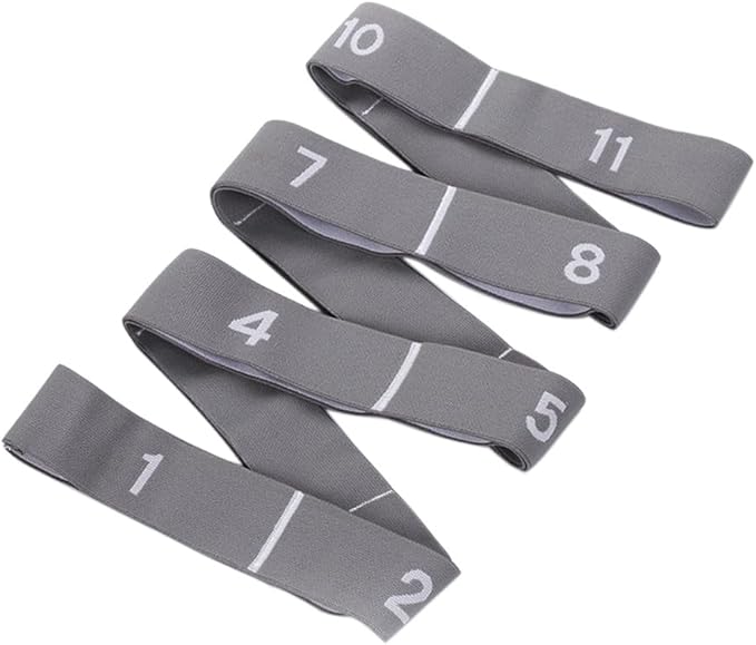 11 Loops Stretch band - Yoga, Pilates, Ballet, and Physical Therapy Stretching strap for Flexibility, Leg Stretching, and Exercise - Durable Stretching equipment for Dance and Fitness - Bloomnest