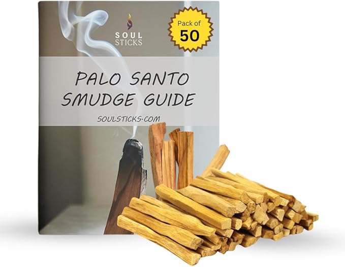 Ancient VEDA Palo Santo Sticks Premium Grade from Peru | Sacred Wood for Smudging, Meditation, Cleansing & Yoga (50 Pack) AncientVeda