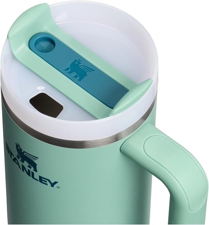 STANLEY Quencher H2.0 Tumbler with Handle and Straw 30 oz | Flowstate 3-Position Lid | Cup Holder Compatible for Travel | Insulated Stainless Steel Cup | BPA-Free | Spring Green Stanley