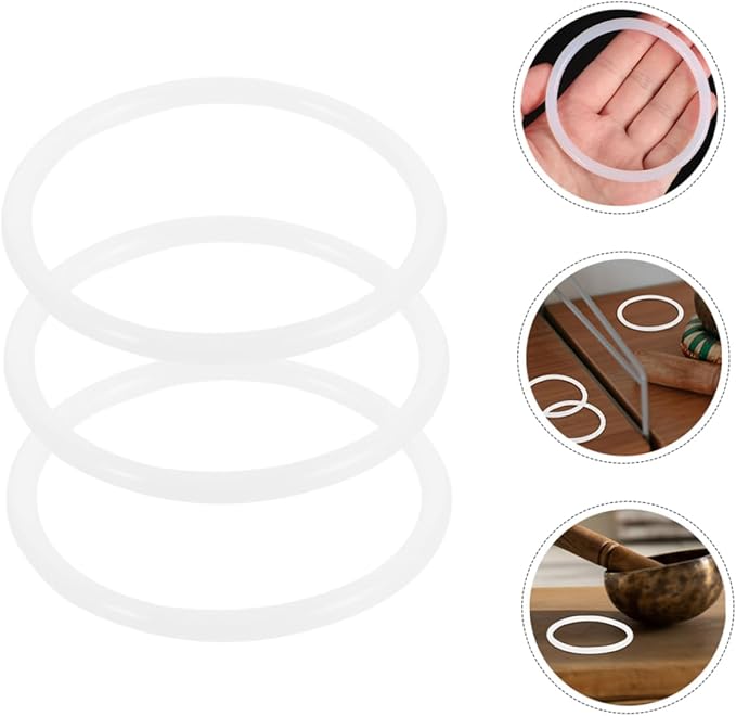 Beaupretty 3Pcs Rubber for Singing Bowls Durable Music Bowl Rings Elegant Cushioning for Singing Bowls Sound Bowl Accessories Home Studio Decoration - Bloomnest