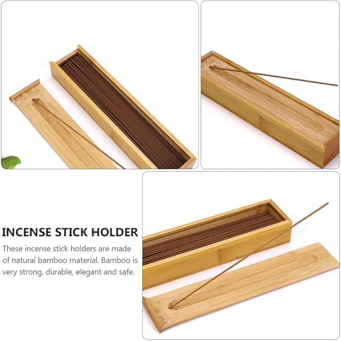 COHEALI 1pc Incense Stick Bamboo Storage Box Holder - Bloomnest