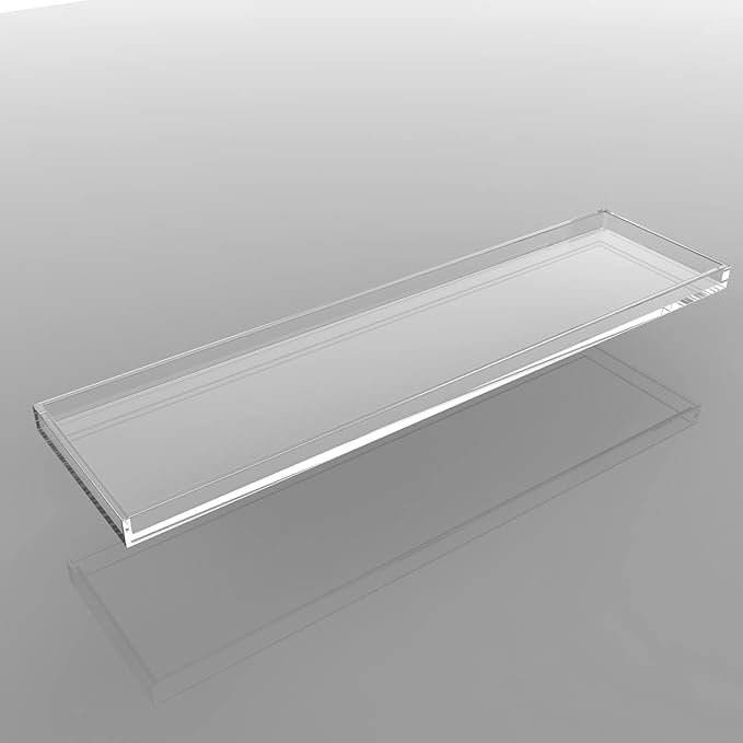Durable Clear Acrylic Towel Tray,Lucite Bathtub Caddy-82cm or 32.3inch Long - Bloomnest