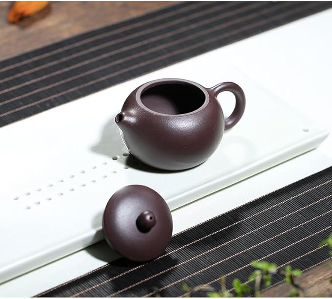 Xishi Teapot 6oz Chinese Yixing Zisha Clay Pot Ceramics Purple Sand Mud Kungfu Tea Maker Set Kettle 9 Hole Filter (purple 180ml) - Bloomnest