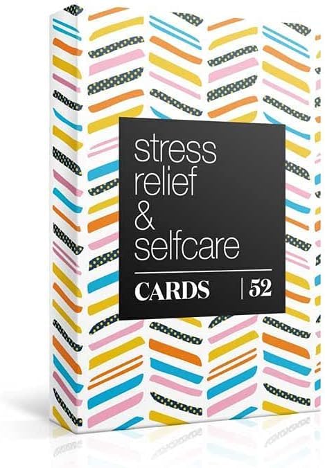 Allura & Arcia 52 Stress Less & Self Care Cards - Mindfulness & Meditation Exercises - Anxiety Relief & Relaxation - Bloomnest