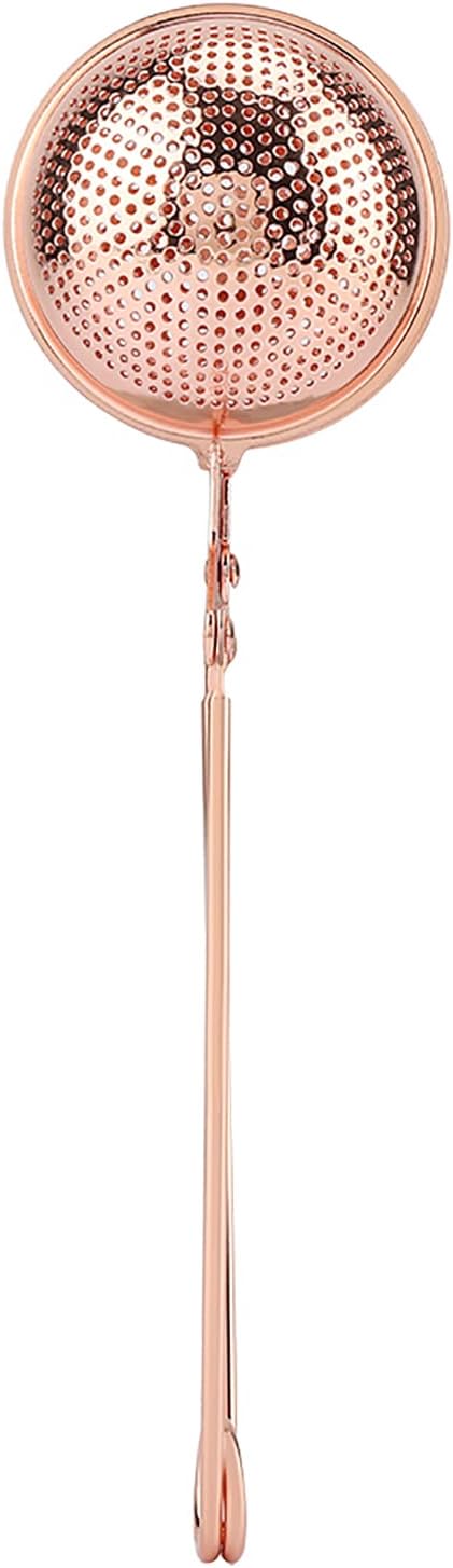 Snap Ball Tea Strainer, Snap Tea Ball Infuser, Rose Gold Stainless Steel Snap Ball Infuser for Loose Leaf Tea - Bloomnest