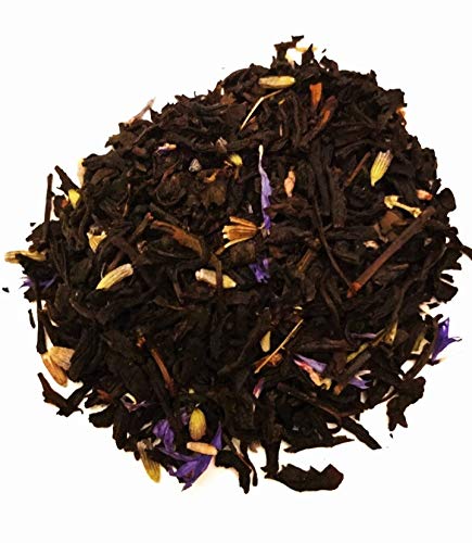Nelson's Tea Earl Grey Sampler Pack Tea - Loose Leaf Tea Sampler - A Portrait of Earl Grey, Blueberry EarlGrey, Lavender EarlGrey, Raspberry Earl'Grey, Vanilla Caramel Earl'Grey - 2 Oz Sizes - Bloomnest