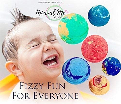 Bath Bombs for Kids with Surprise Inside - Organic, Gentle & Kid Friendly Bubble Bath Fizzies with Toys Inside. Spa Bath Fizz Balls Kit. Fizzy Balls w/Rich Bubbles, Stocking Stuffers Christmas Gifts - Bloomnest