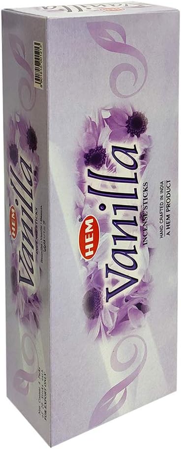 TRUMIRI Vanilla Incense Sticks & Holder Bundle: 121 Pieces (6 Packs of 20), 1 Set TRUMIRI