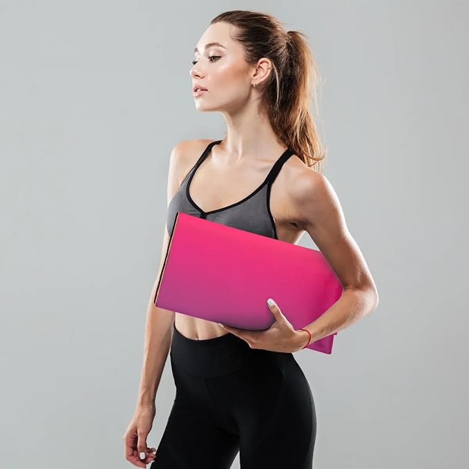 Custom Name Yoga Mat,Personalized Travel Yoga Exercise Mat,Non Slip,Perfect for Kids & Adults,Gradient Color E Series - Bloomnest