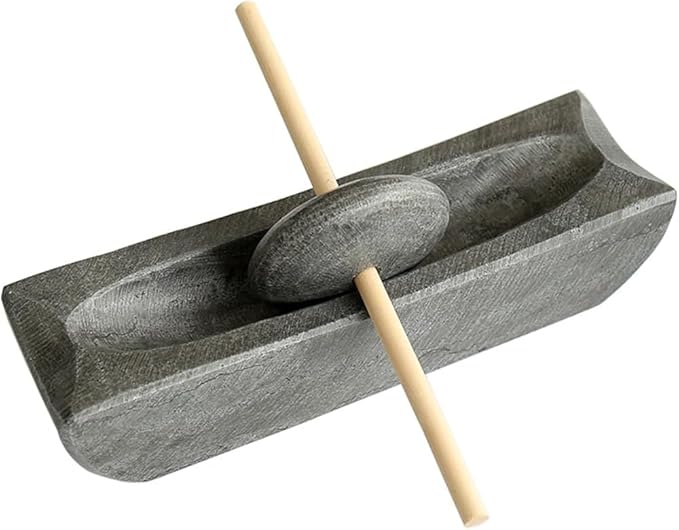 Authentic Bluestone Spice Grinder Handcrafted Roller Mill for Tea, Coffee Beans, and Spices Song Dynasty-Inspired Grinding Set - Bloomnest