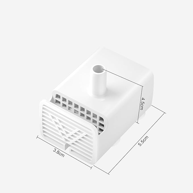 Cat Water Fountain Ultra Quiet Replacement Pump JY-830 Compatible with Stainless Steel Cat & Dog Drinking Fountains,Pump Protection Automatic Pet Water Fountain Water Pump (JY-830 Plus) - Bloomnest