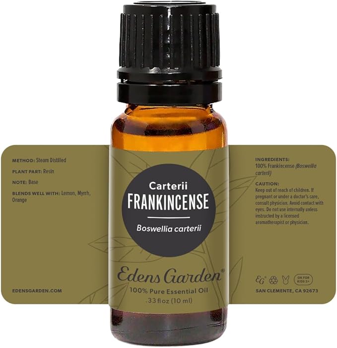 Edens Garden Frankincense- Carterii Essential Oil- 100% Pure Premium Grade, Undiluted, Natural, Therapeutic, Aromatherapy, The Best for Diffuser, Face, Candle, Hair 10 ml (.33 fl oz) - Bloomnest