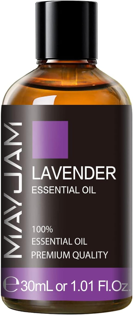 Lavender Essential Oil 30ML/ 1.01FL.OZ, MAYJAM Pure Aromatherapy Lavender Oil for Massage, Diffuser, Soap Making, Long Lasting Scents - Bloomnest