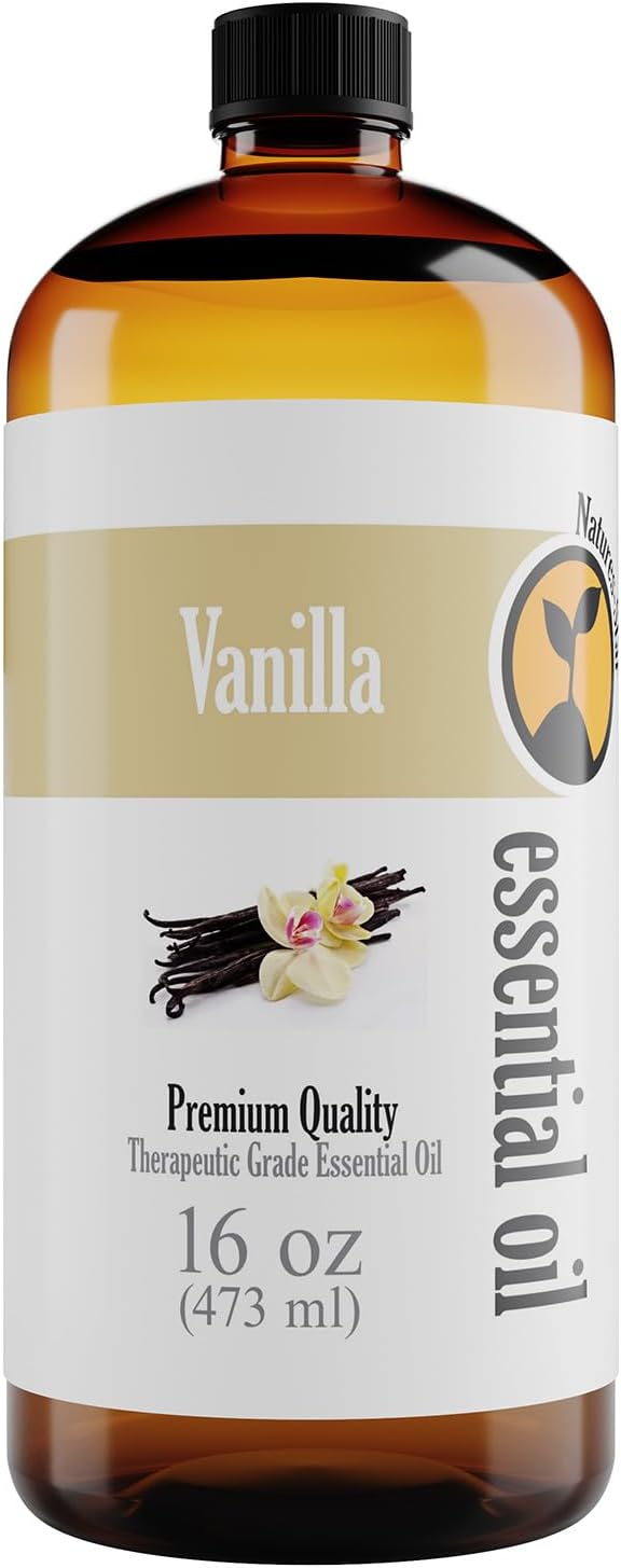 Vanilla Essential Oil (Bulk 16oz) Therapeutic Grade for Aromatherapy, Diffuser, Soap Making, Candles - Bloomnest