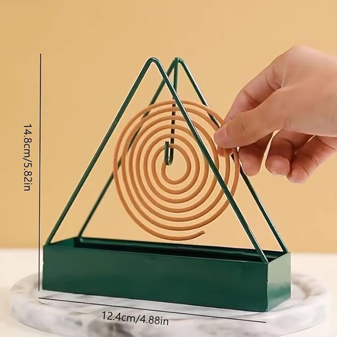 Designer Portable Iron Mosquito Coil Holder with Handle - Fireproof Material Incense Holder - Bloomnest