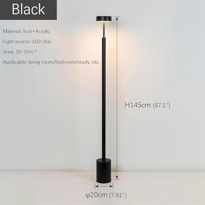 Nordic Floor Lamp Minimalism Modern Family Iiving Room Bedroom Creativity LED Decorative Standing Light (T) - Bloomnest
