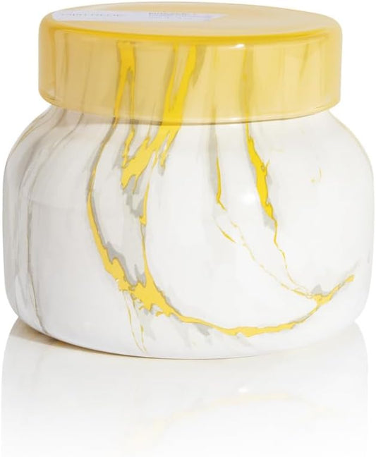 Capri Blue Modern Marble Jar Candles - Luxury Scented Candles for Home - Long Lasting Soy Wax Blend - Scented Home Decor Gifts - Pineapple Flower (8 oz) - Bloomnest