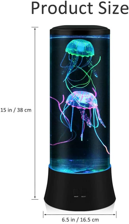 EDIER Jellyfish Lamp, LED Fantasy Jelly Fish Light, 7 Color Setting Jellyfish Tank Table Lamp Decorations for Home Office Decor Great Gifts for Kids - Bloomnest
