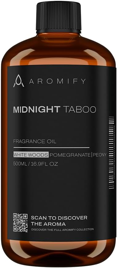Midnight Taboo Diffuser Oil, Inspired by Luxury Hotels, 16.9 FL Oz, 500 mL, Hotel Scent for Home, Office, Bathroom, Aromatherapy Essential Oil, Lemon & Pomegranate Scents. - Bloomnest