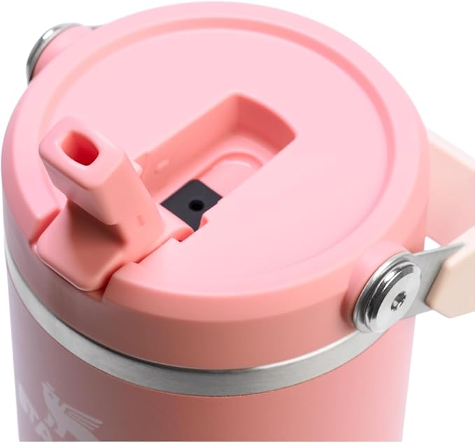 STANLEY IceFlow 2.0 Flip Straw Tumbler with Handle 30 oz | Twist On Lid and Flip Up Straw | Leakproof Water Bottle | Insulated Stainless Steel | BPA-Free | Pink Mesa - Bloomnest
