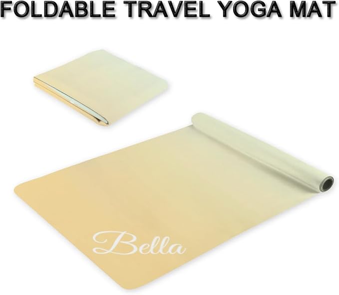 Custom Name Yoga Mat,Personalized Travel Yoga Exercise Mat,Non Slip,Perfect for Kids & Adults,Gradient Color E Series - Bloomnest