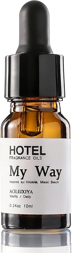 My Way Diffuser Oil Waterless Hotel Essential Oils for Diffusers for Home Inspired by The 1 Hotel Miami Scent - Premium Hotel Collection Diffuser Oil - 10 ml, 0.34 fl oz - Bloomnest