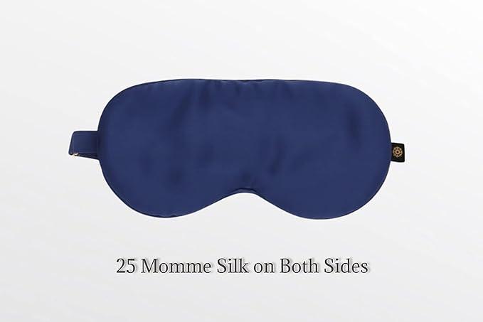 Premium 25 Momme Mulberry Silk Eye Mask for Sleeping (Ocean) - Bloomnest