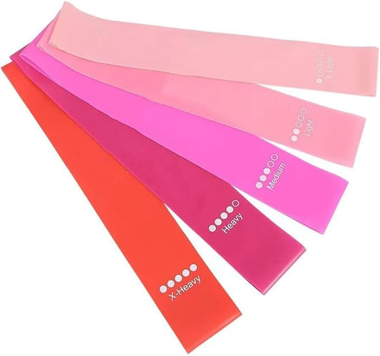 Cekaso Resistance Exercise Bands with 5 Resistance Levels for Strength Training and Physical Therapy, 5 vary - Bloomnest