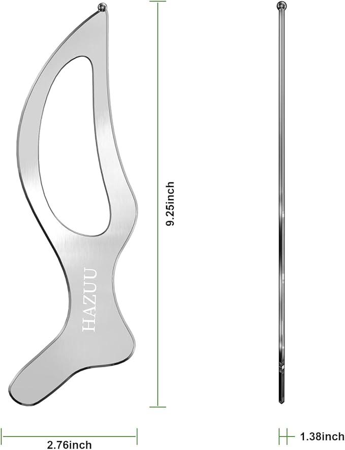 Stainless Steel Guasha Scraping Massage Tool for Soft Tissue Therapy, Ideal for Back, Legs, Arms, Neck, Shoulder Relief (Bird Shape) Bloomnest