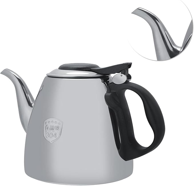 1.2l 1.5L Stovetop Teapot Stainless Steel Stove top Teapot Tea Coffee Pot Kettle Heat Resistant Handle(1.2L) - Bloomnest