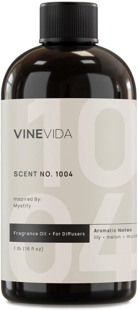 VINEVIDA [16 Fl Oz] Scent NO. 1004 Inspired by Mystify Fragrance Oil for Cold Air Diffusers, Aromatic Notes of Lily Melon Musk, Essential Oils for Diffuser Oil Refill & Air Freshener Room Spray - Bloomnest