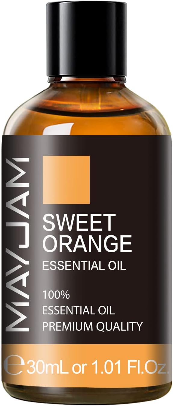 Sweet Orange Essential Oil 30ML/ 1.01FL.OZ, MAYJAM Pure Aromatherapy Sweet Orange Oil for Massage, Diffuser, Soap Making, Long Lasting Scents - Bloomnest