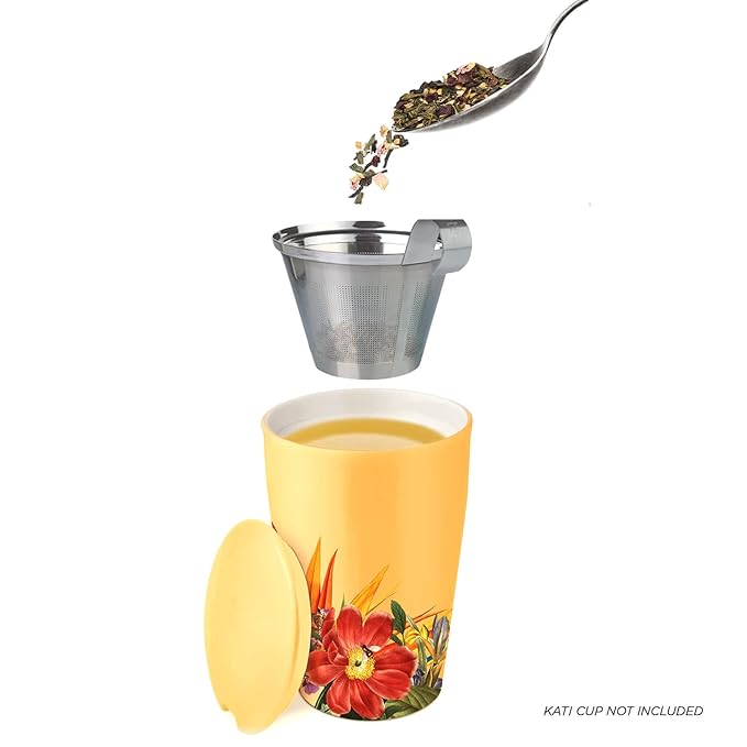 Tea Forte Mango Citron Premium Organic Loose Leaf Caffeine-Free Herbal Tea Blend Canister, Makes 35-50 Cups - Bloomnest