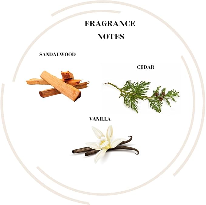 Crackling Wood Wick Candles - Natural Hand Poured Scented Soy Candles - Vanilla Sandalwood Cedar - Black Jar - Clean Burn - 10oz - Bloomnest