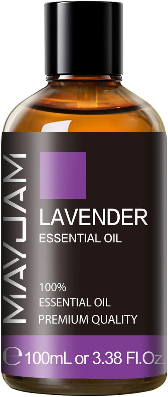 Lavender Essential Oil 100ML, MAYJAM Pure Essential Oils for Diffusers, Massage, Lavender Oil for Soap Candle Making, Huge 3.38FL.OZ Bottle - Bloomnest