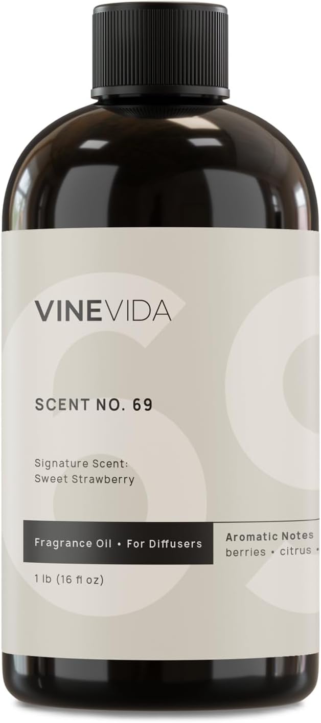 VINEVIDA [16 Fl Oz] Sweet Strawberry Fragrance Oil for Cold Air Diffusers, Essential Oils for Diffuser Oil Refill & Air Freshener Room Spray - Bloomnest