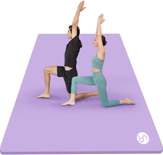 Large Yoga Mat 78"x 51" 20mm/15mm Thick Workout Mats for Home Gym, Extra Wide Workout for Women Men Gym Flooring Exercises