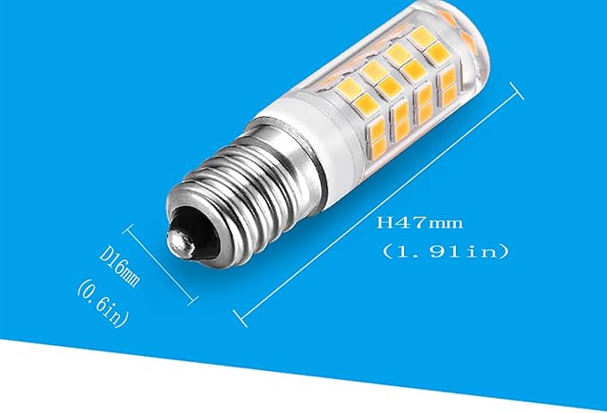 E14 LED Bulb Cooker Hood Bulb E14 Chandelier Light Bulb 120V Replace Salt lamp,Home Lighting, Kitchens Lighting 4W(40W Halogen Equivalent) Warm White 3000K Dimmable (5-Pack) - Bloomnest