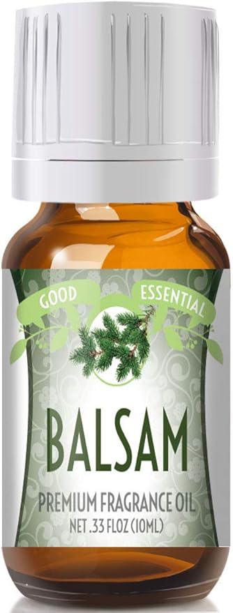 Good Essential Professional Balsam Fragrance Oil 10 ml (0.33 fl oz) for Diffusers, Candles, Soaps, Perfume, Aromatherapy - Balsam Candle Scent Oil GoodEssential